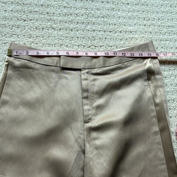 Banana Republic NWT Women’s Beige Linen Wide Leg Pants Size 8P x 30” Inseam NEW - Picture 8 of 13